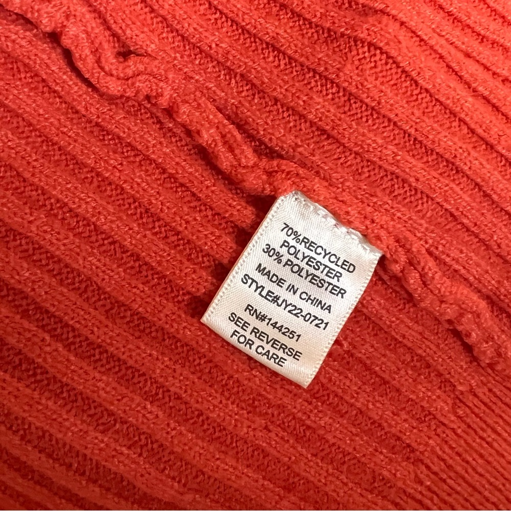 Sincerely Jules Red Ribbed Cardigan - Picture 4 of 4